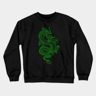 Green Asian Dragon Crewneck Sweatshirt